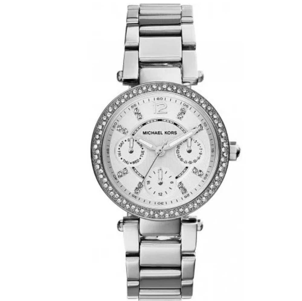 MICHAEL KORS PARKER SILVER DIAL SILVER TONE WATCH MK5615